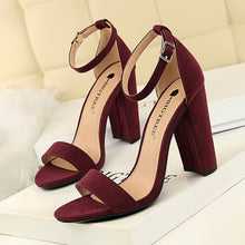 Load image into Gallery viewer, BIGTREE Shoes Sexy High Heels New Women Pumps New Women Shoes Block Heels Ladies Shoes Women Sandals Buckle Women Heels Female