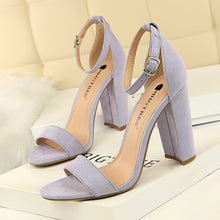 Load image into Gallery viewer, BIGTREE Shoes Sexy High Heels New Women Pumps New Women Shoes Block Heels Ladies Shoes Women Sandals Buckle Women Heels Female
