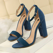 Load image into Gallery viewer, BIGTREE Shoes Sexy High Heels New Women Pumps New Women Shoes Block Heels Ladies Shoes Women Sandals Buckle Women Heels Female