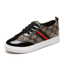 Load image into Gallery viewer, PU Lace-up Ladies Shoes Comfortable Flat Shoes Women Casual Vulcanized Shoes Lace-up Sneakers Women Flats Autumn Women Shoes NEW