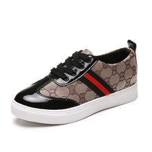 Load image into Gallery viewer, PU Lace-up Ladies Shoes Comfortable Flat Shoes Women Casual Vulcanized Shoes Lace-up Sneakers Women Flats Autumn Women Shoes NEW