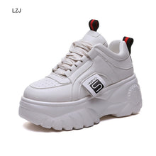 Load image into Gallery viewer, Fashion Woman High Platform Sneakers 2019 Spring Female Shoes  Black White Sneakers Breathable Zapatos Casual Mujer size 35-39
