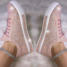 Load image into Gallery viewer, 2020 Women Vulcanize Shoes Sneakers Bling Shoes Girl Glitter Sneakers Casual Female Breathable Lace Up Outdoor Sport Shoes
